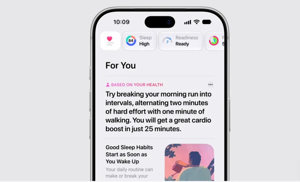 Apple’s revamped Health app will calculate your ‘health age’ and readiness score